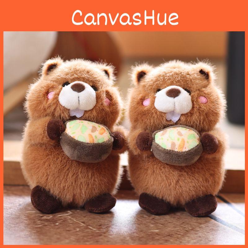Plush Groundhog Toy Cartoon Animal Doll Keychain Backpack Pendant Gift Holiday