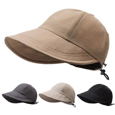 Fisherman's Hat Sunscreen Hat Women's Sun Hat Summer Outdoor Solid Color Beach Hat
