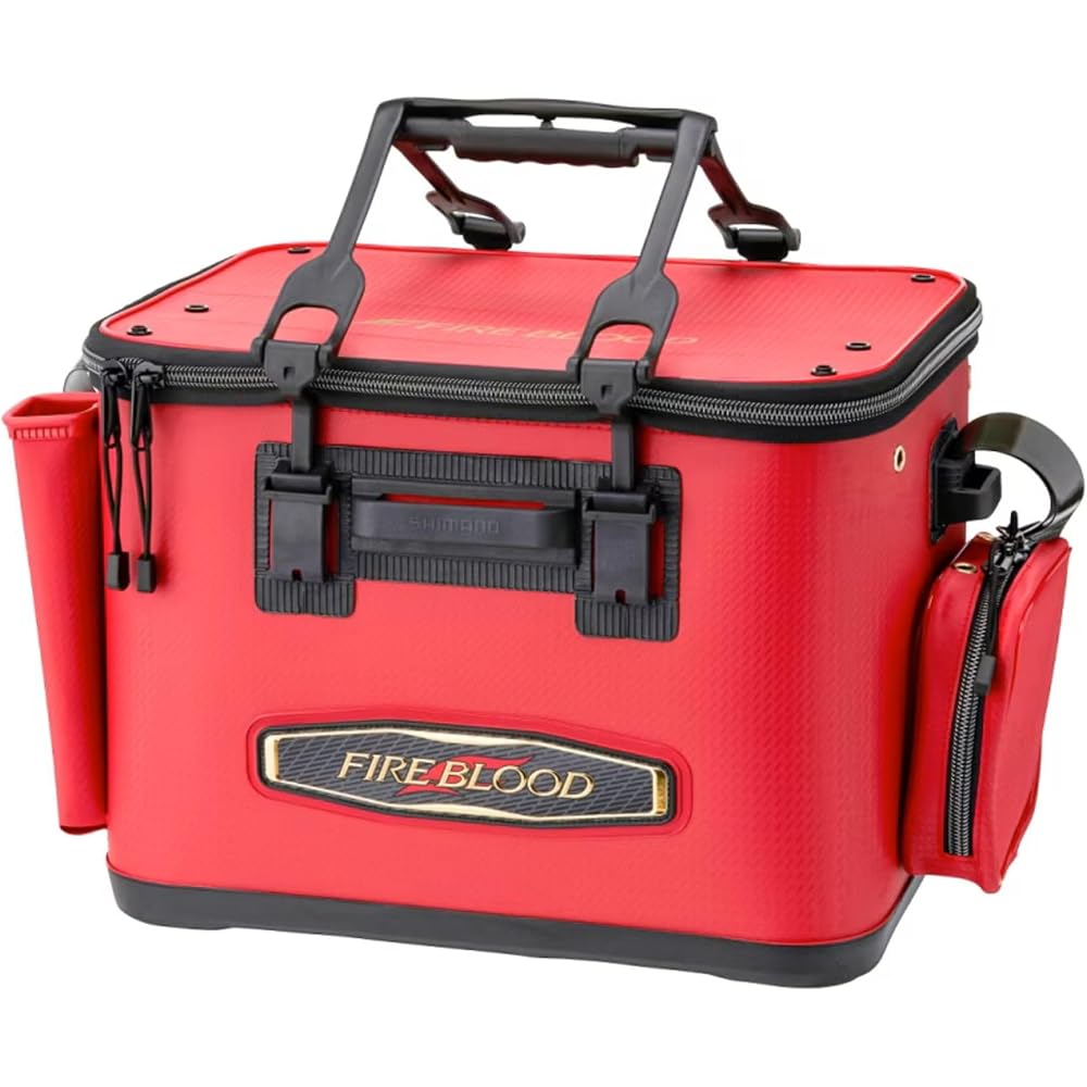 Shimano Limited Pro Fish Bucket BK-121X 45cm Blood Red Portable Fishing Gear