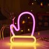Double-Sided LED Neon Light for Romantic Room Decor