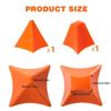 2/4pcs Silicone Caulking Finishing Tool - Reusable Smooth Applicator for Kitchen and Bathroom Seals, Orange Triangle Design.