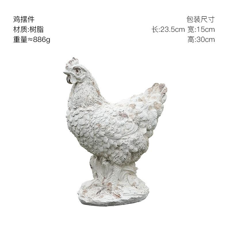 American-style resin Easter bunny realistic animal sculpture decoration, suitable for garden and lawn landscaping.