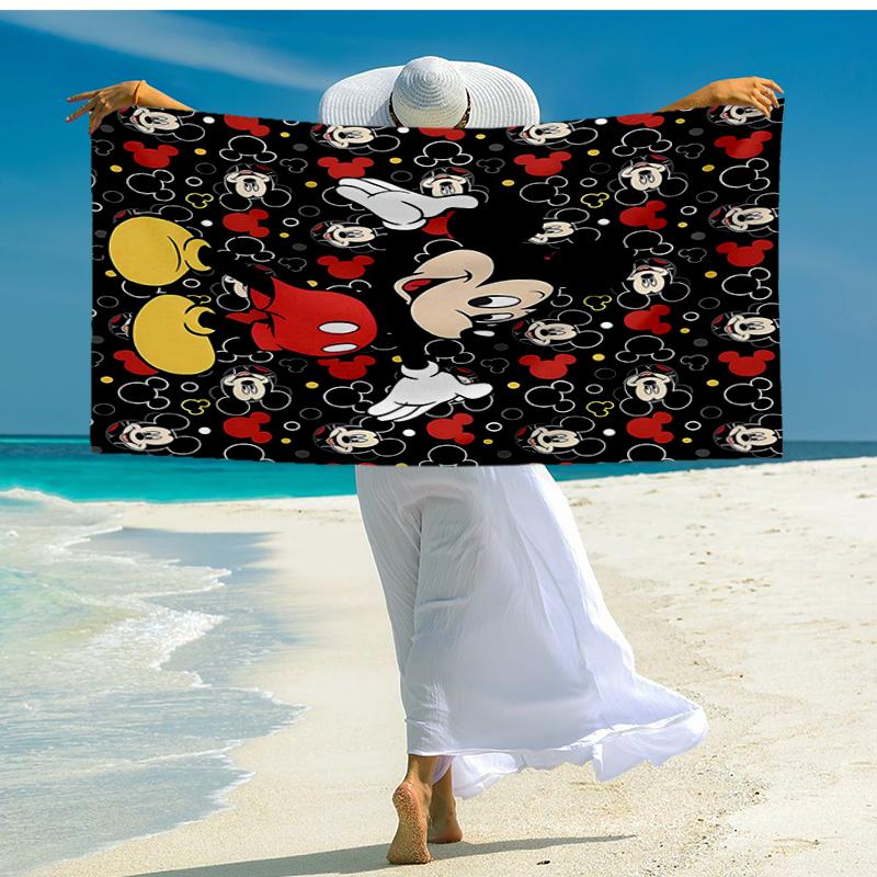 Ultra-Soft Beach Towel with Mickey Theme,Ideal for Pool - Camping, Diving - Perfect Travel Essential, Vibrant Beach Towel.