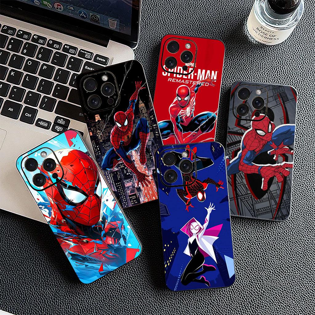 Spiderman Spider Marvel Man Phone Cover for Apple iPhone 17 16 Plus 13 12 Pro Max Mini X XR ProMax 16E 15+ 16Plus Air Case