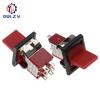 SPDT DPDT Reset Latching Toggle Switch RLS-102 5A 125V 3A 250 AC Mini 3 6PIN ON-ON ON-OFF-ON Rocker Switch Lights Motors