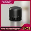 3Pcs Leak Proof Champagne Bottle Stopper Reusable Champagne Sealer  Red Wine Preservation