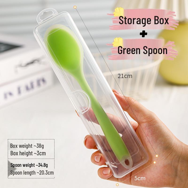 Food-Grade Silicone Spoon for Soup, Jam, and Stirring - Kid-Friendly