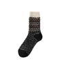 Wool Warm Retro Socks Women'S Medium Tube Socks Thickened And Velvet Ethnic Style Winter Stockings Women'S Pile