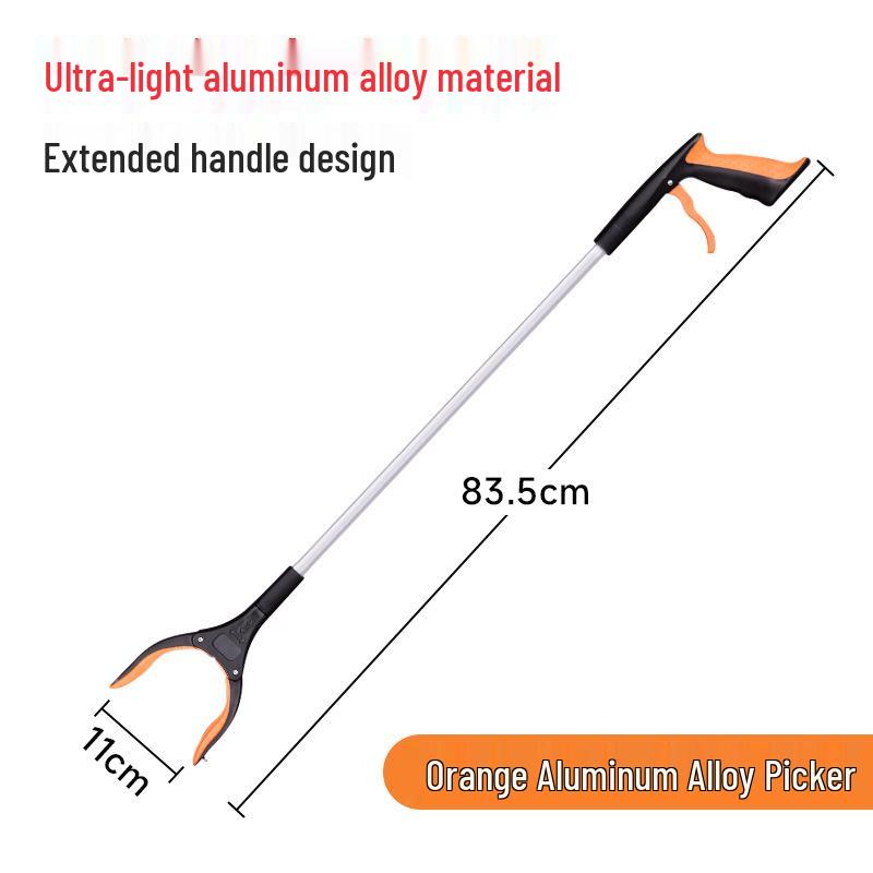 Collapsible Long-Handled Trash Picker Tongs - Household Sanitation Tool