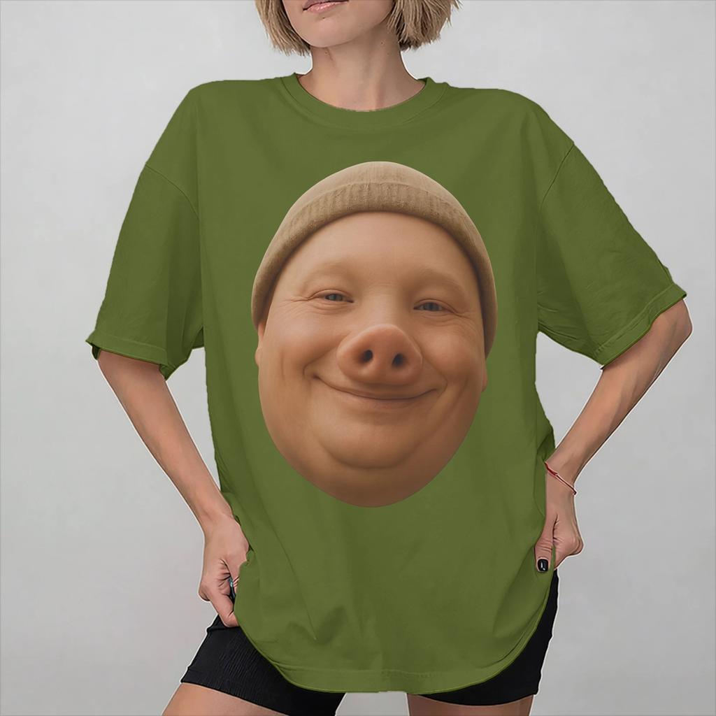 John Pork Head Funny Tee Shirt For Unisex Unisex Graphic Summer Fashion T Shirts 100 Cotton Clothes Tops