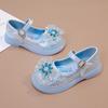 Girls' small leather shoes2026Spring and Autumn New Soft-Sole Rhinestone Princess Shoes for Little Girls, Soft-Soled Baby Shoes