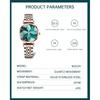 Nibosi Women's Casual Analog Quartz Watch Green Waterproof Stainless Steel