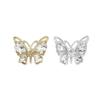 10Pcs Shiny Alloy Butterfly Nail Charms Metal Butterfly Nail Gems Nail Rhinestone 3D Gold Silver Nail Charm Nail Jewelry
