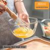 Large Transparent Borosilicate Glass Mixing Bowl: Non-Stick, High Temperature Resistant, Perfect for Salads, Baking, and Egg Beating