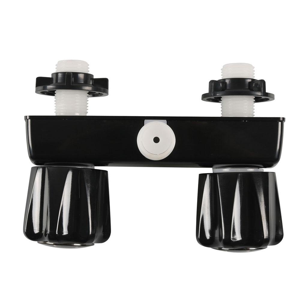 RV Shower Faucet RV Shower Diverter RV Shower Faucet Valve Diverter With Black Knobs