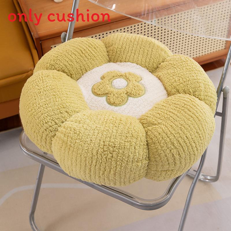Flower Cushion Plush Pillow With Pp Cotton Fill For Home Lounge Decor