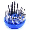 Rotating Drill Bit Storage Box - Holds 100PC 1-13mm Bits - Durable Plastic Organizer