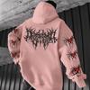 Unisex Y2K Gothic Punk Graphic Hoodie Oversized Long Sleeve Streetwear Sweatshirt