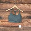 Stoßfester doppelseitiger Nylon-Sport-BH mit Y-Rücken - Racerback-Design