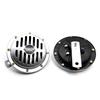 12V Motorcycle Horn Chrome Round Slotted Grille Car Horn Cover Speaker Horns Bike 320Hz 240Hz  Fit For Honda for Vehicles Cars