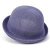 Cappello a bombetta classico in paglia da uomo, cappello Derby estivo traspirante da donna, berretto con visiera rotonda vintage, cappello Panama da donna, cappelli da sole casual jazz da donna
