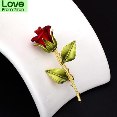 Malý princ 'S Rose Flower Vintage brož Dámské Oblečení Květinové Doplňky Brože Party Sváteční dárek