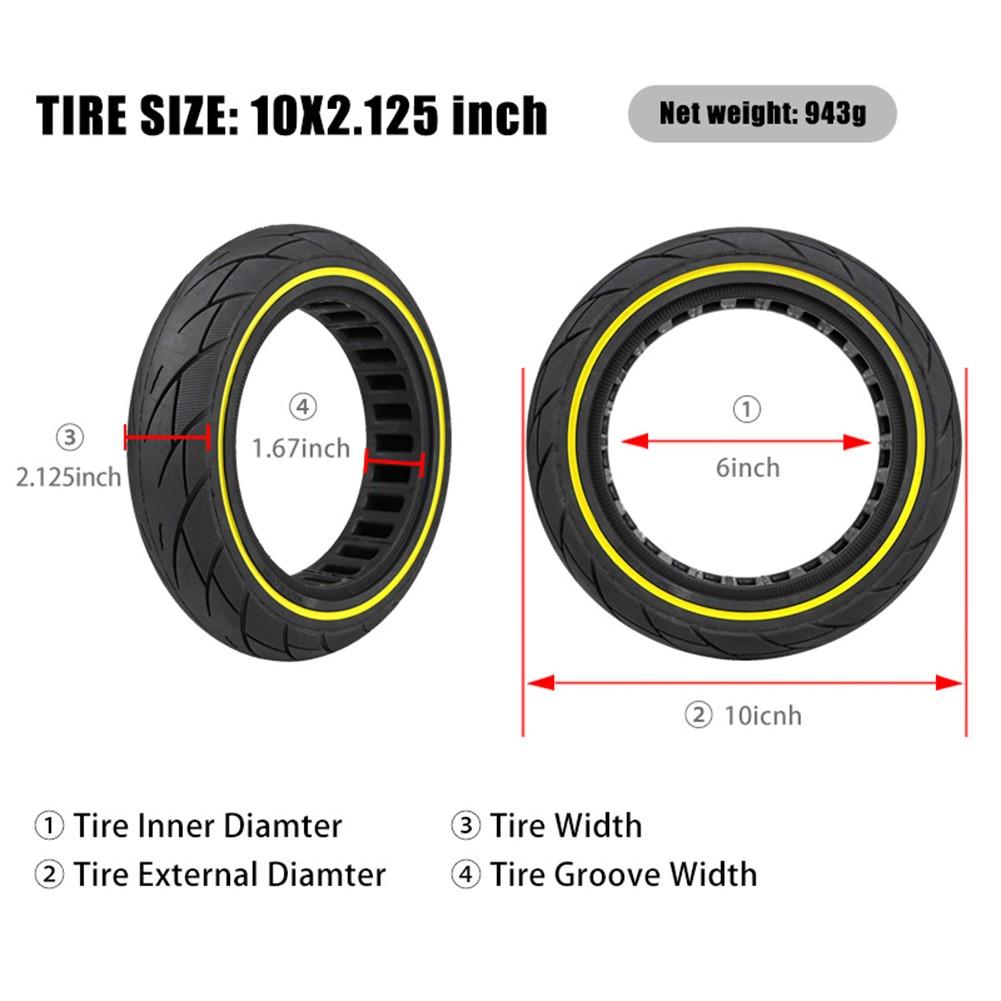 10x2.125 Solid Tyre Black Not Easy To Deform Rubber