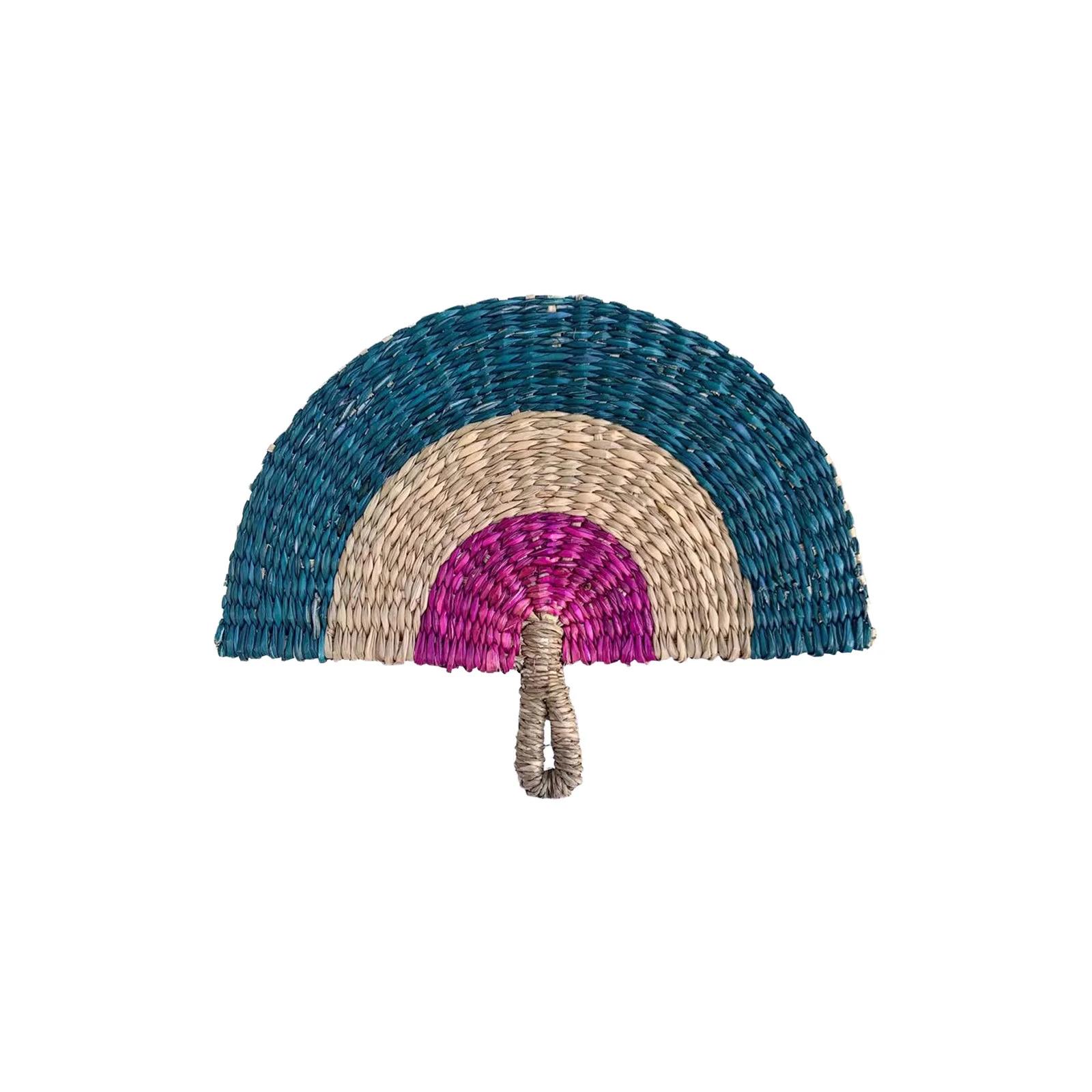 

Ручной китайский складной веер, большой ретро-этнический веер One Size