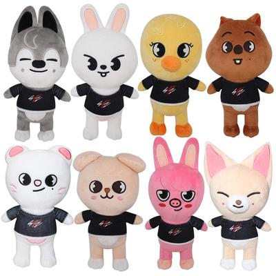 Pluszowa zabawka Kpop Skzoo Stray Kids Kreskówkowe pluszowe zwierzątko Lalka pluszowa Uroczy towarzysz dla Chłopca Dziewczynki Dorosłych Fanów Leeknow Hyunjin Prezent