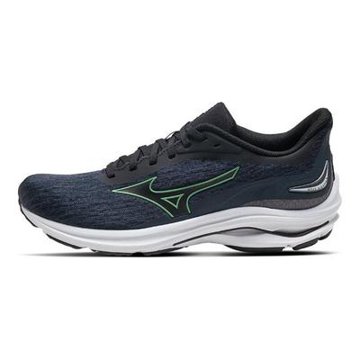 Wave Kizuna 4 Comfortable Shock Absorption Balance Low Top Running Shoes Men Sneakers Black Mint-Green J1GC241602