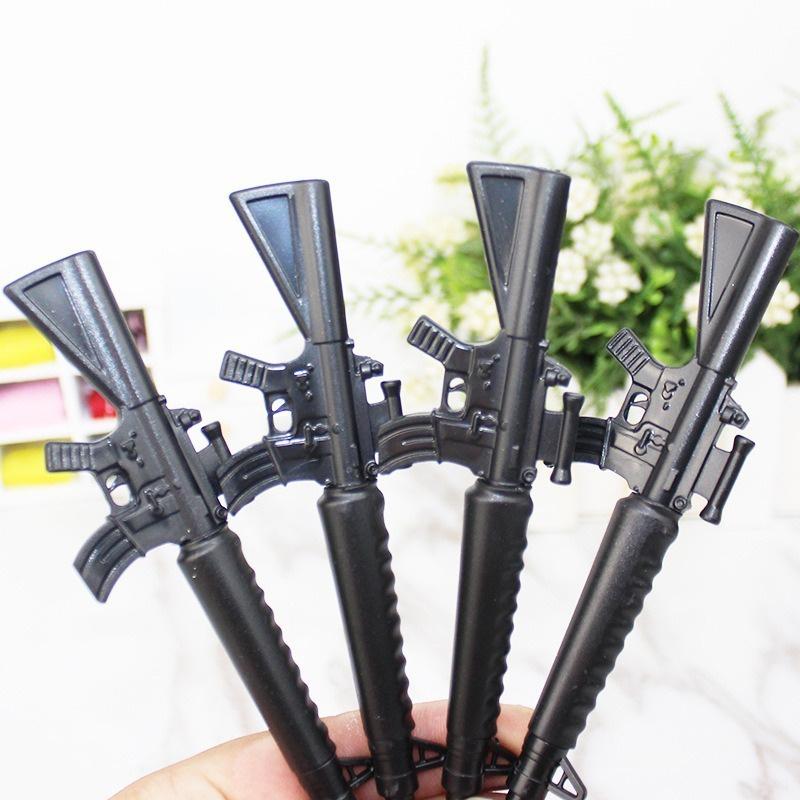 3Pcs Cute Funny Pens Canetas Rollerball  School Supplies Papelaria Creative Gun Shape Gel  Stationery