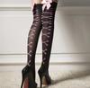Women's Sexy Stockings Bow Lace Fishnet Thigh High Stockings Nylon Over The Knee Socks Sexy Stockings for Women Black Pink
