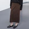 Hiikeu Small Wave Minimal Skirt_Oak Brown