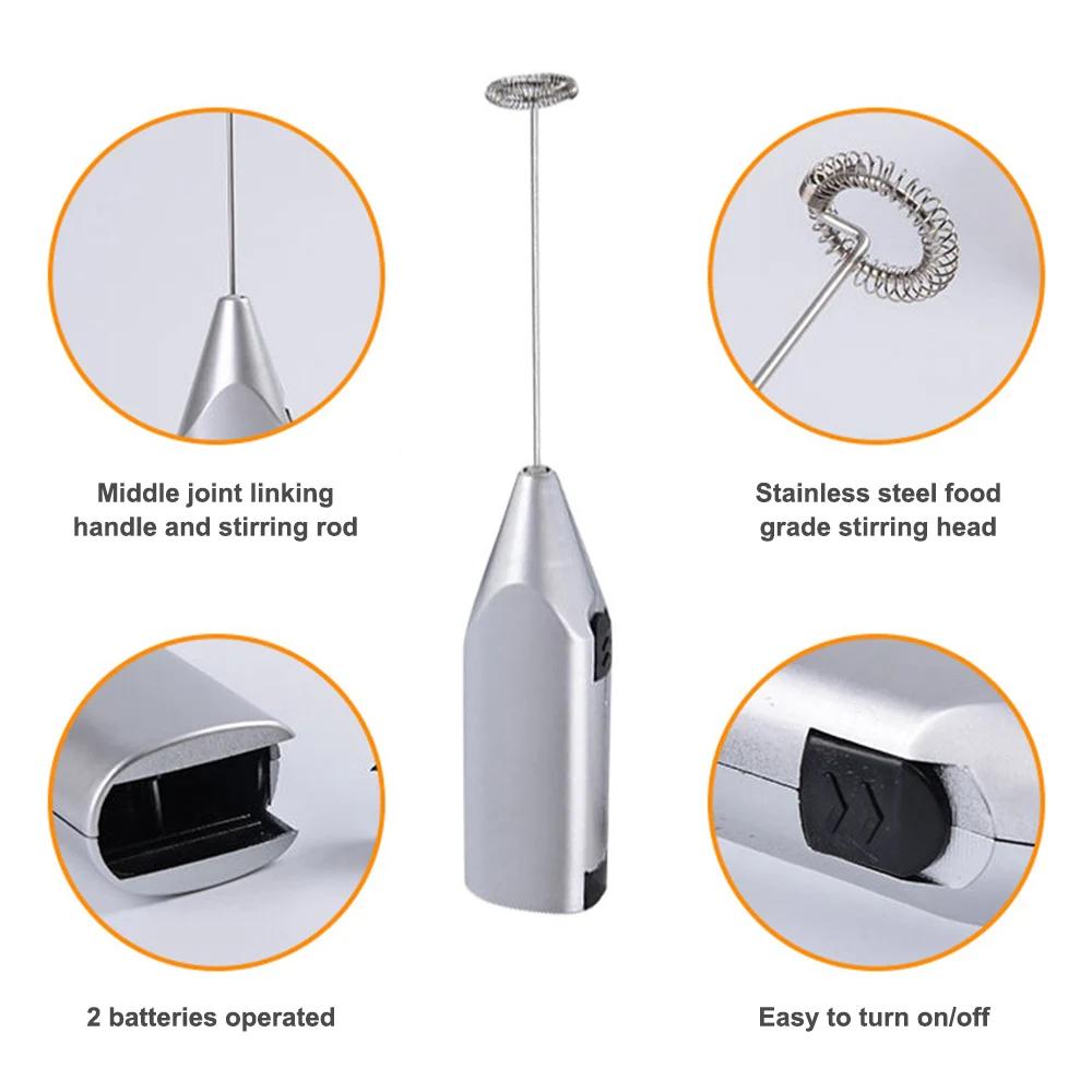 Automatic Electric Milk Stirrer Frother Drink Foamer Whisk Mixer Coffee Egg Beater Stirrer For Kitchen Cook