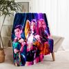 1pc Blanket Kpop Hunter5 Print Design, Lightweight Blanket for Sofa, Bed- Soft &Warm, Gift for All Seasons like Christmas, Halloween