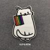 Rainbow Embroidered Patches On Clothes Iron On Patches For Clothing Diy Cartoon Stripes Stickers Anime Patches Appliques Badges