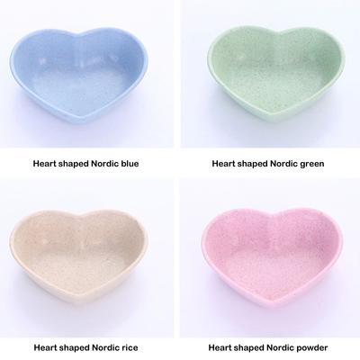 Tableware Bowl Heart Shape Lightweight Seasoning Bowl Food Sauce Dish Appetizer Plates For Kitchen Tools Kitchen Accessories