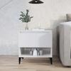 819552 vidaXL Side Table Glossy White 50x46x50 Cm Engineered Wood