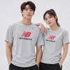 New Balance Men S aThleTicS Logo ShorT Sleeve T ShirT Grey mT51500 Ahh