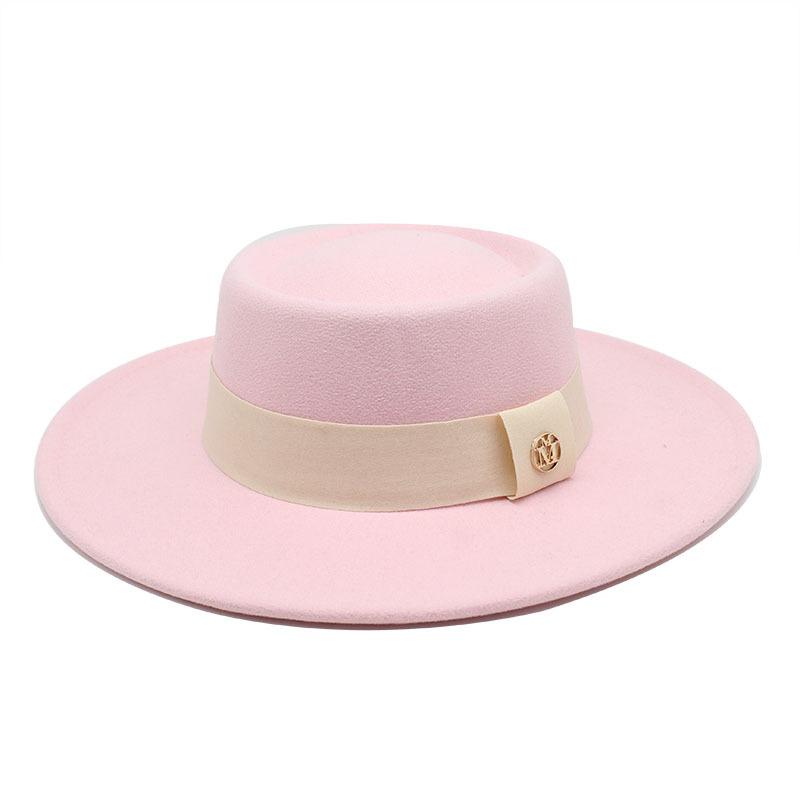Hat Women'S Season Versatile Wool British Vintage French Celebrity Winter Felt Hat Hepburn Jazz Top Hat