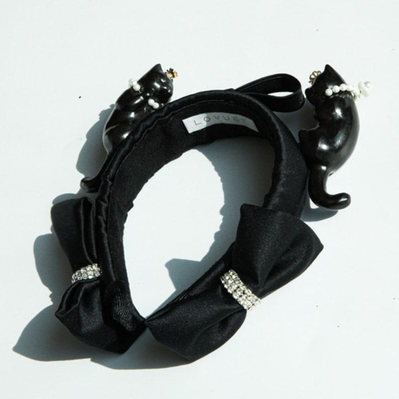LOVUEE Purrfect Black Crown Headband
