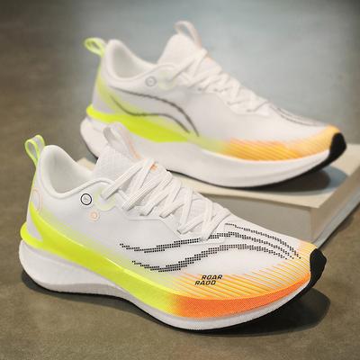 Running Shoes, Racing Shock Absorption, Ultra-light Sports Shoes, Boys and Girls, Adolescent Students, Outdoor Carbon Plate Breathable Mesh Shoes