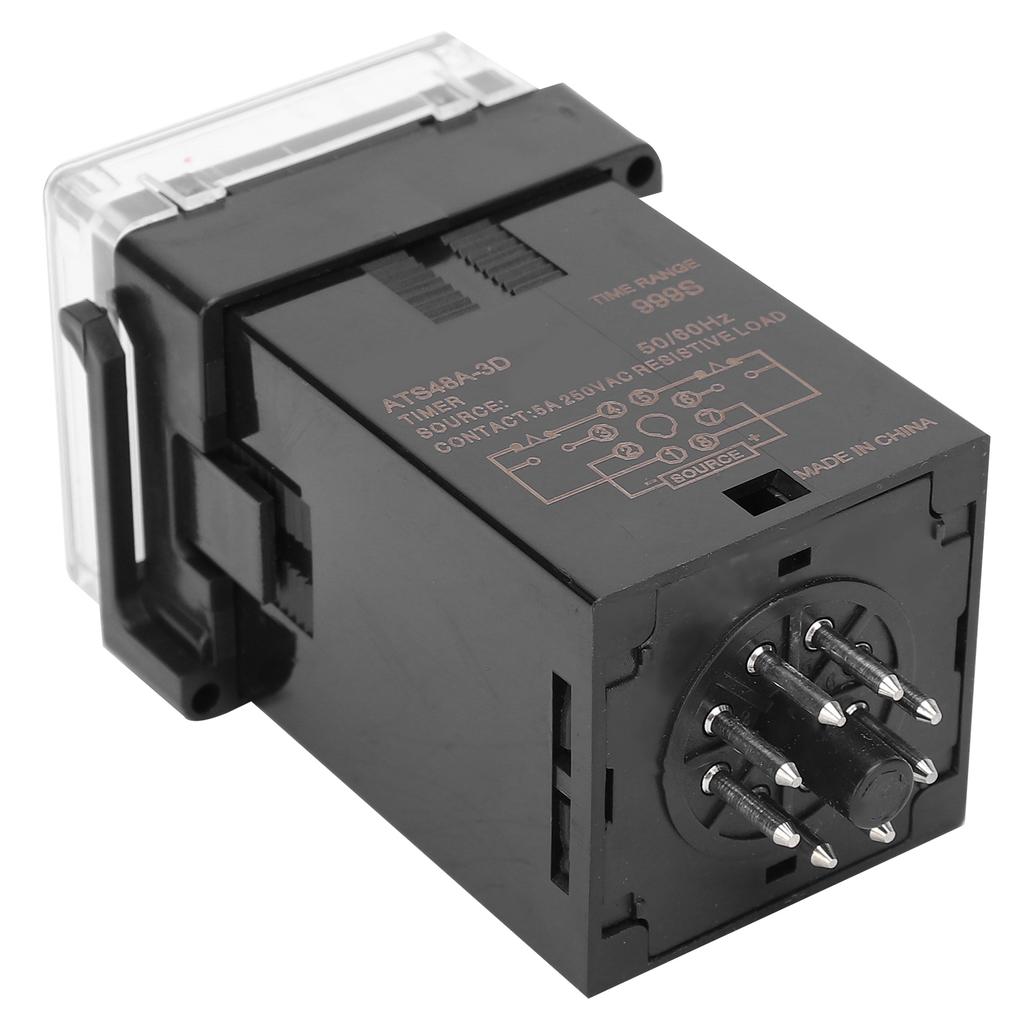 ATS48A 3D Professional Time Relay Adjustable Cycle Time Delay Relay Control ComponentDC24V