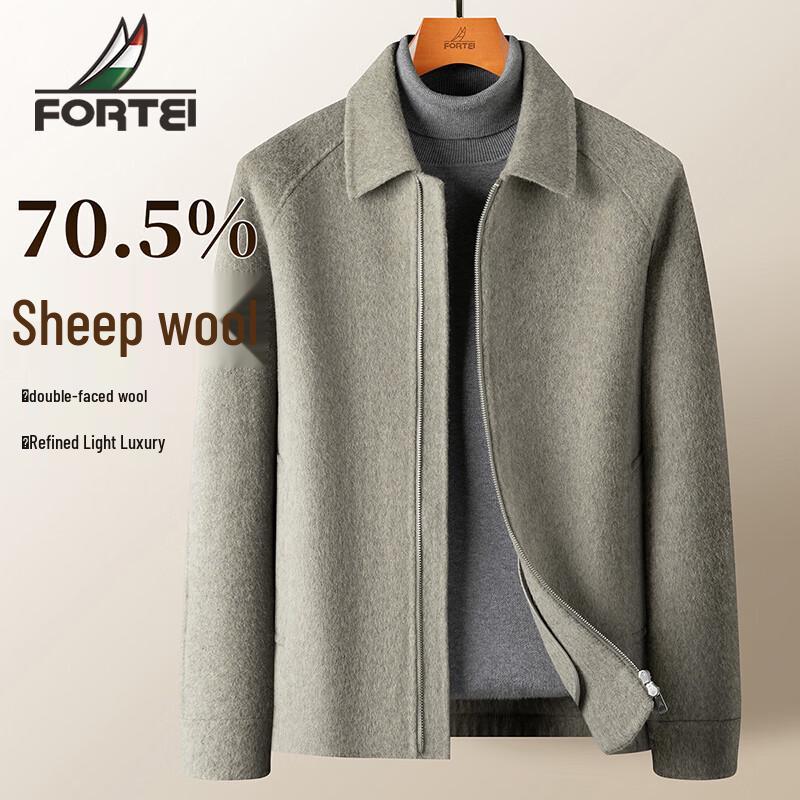 Men s 70% Wool Blend Double-Faced Business Casual Jacket M
