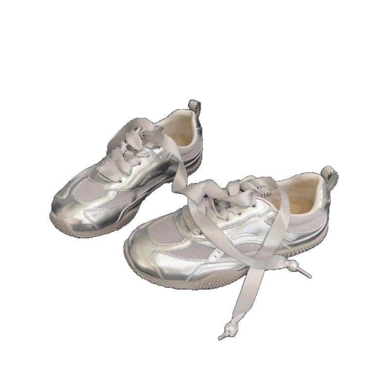 Popular German training shoes women's shoes 2025 spring new mesh breathable little white shoes casual sports shoes versatile single shoes