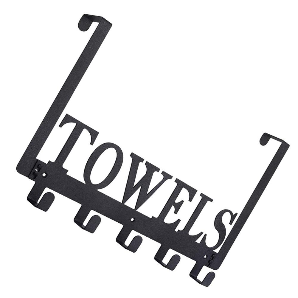 No-Punch Bathroom Coat Hooks Wall Mounted Door Hooks Bath Towel Storage Rack Toilet