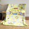 Cute yellow dog for all seasons blanket lunch break throw gift