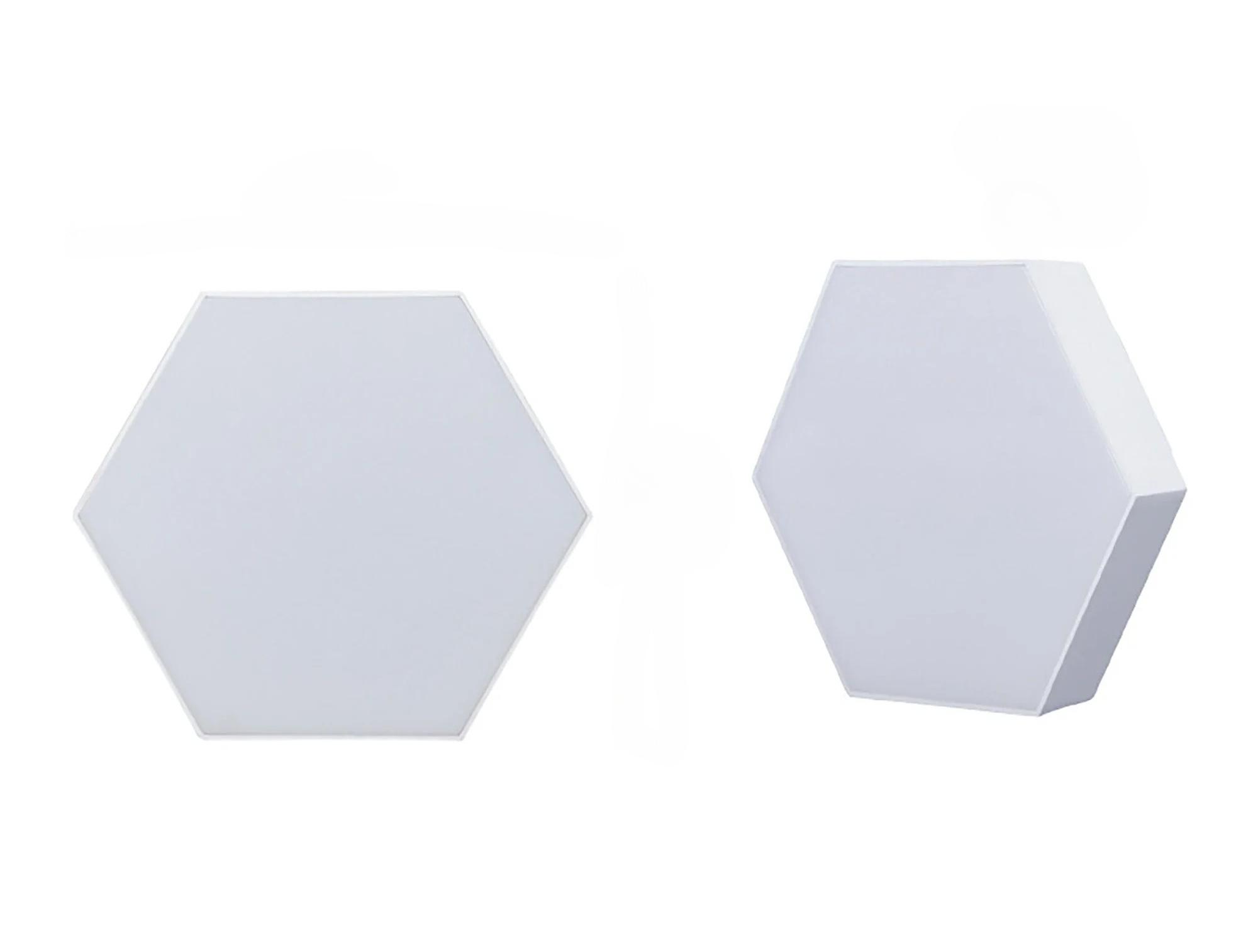 

Hexagonal Touch LED Wall Light - Neutral White Night Light Energy-Saving 6-Pack WHITE білий