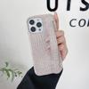 Light Luxury Crocodile Pattern Apple 17 Mobile Phone Case Half Pack 17pro Hard Wristband Support Heat Dissipation 16promax Mobile Phone Case