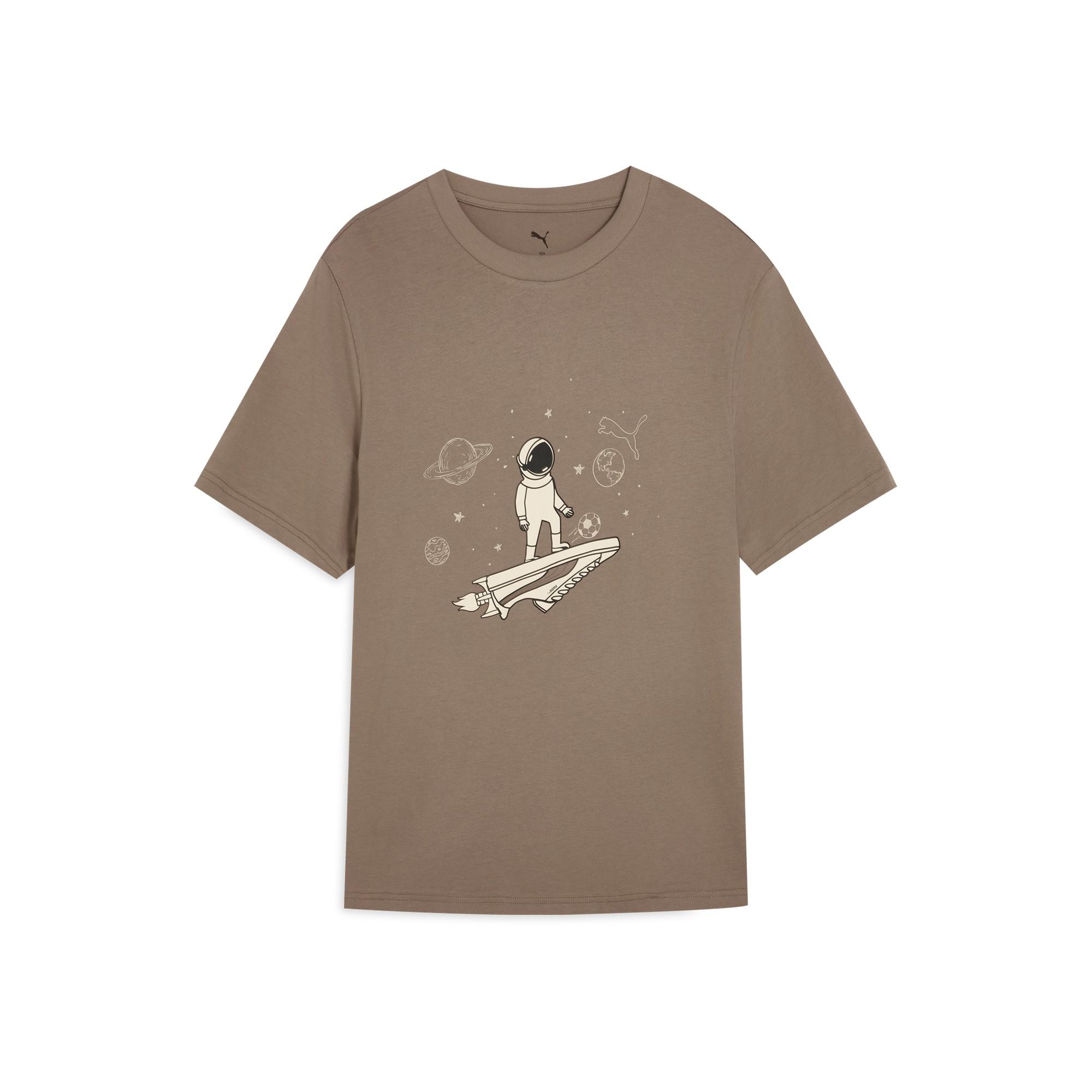 

New PUMA GRAPHICS Basic SS25 T Shirt Men s Taupe 93 691854-93 XXL (190/108A)